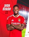 La 22 de ani, atacantul Jhon Duran va juca la Benfica, al şaptelea club al carierei sale
