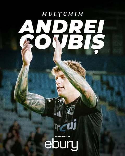 Superliga: FC Universitatea Cluj anunţă transferul lui Andrei Coubiş la Lincoln City 