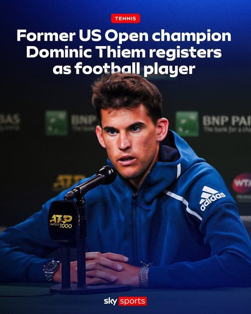 De la tenis la fotbal. Retras din activitate în urmă cu doi ani, Dominic Thiem va juca la echipa austriacă Badener