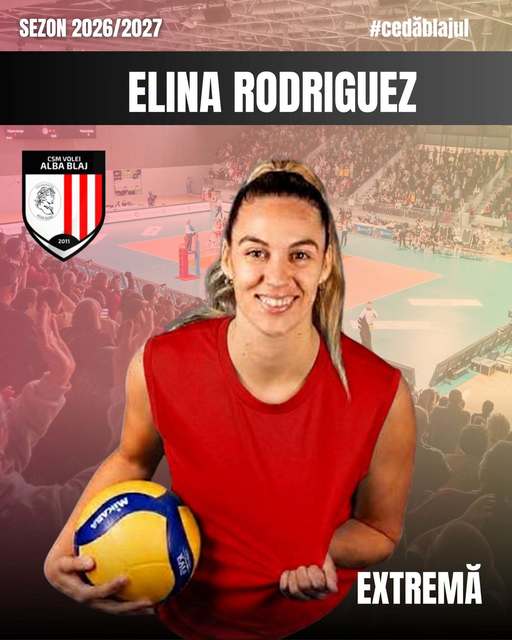 Volei feminin: Argentinianca Elina Rodríguez va juca pentru CSM Volei Alba Blaj