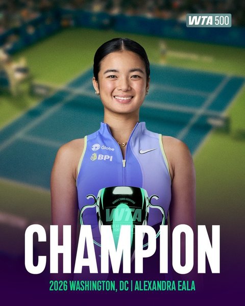 Tenis: Alexandra Eala a scris istorie. Ea s-a impus la turneul de la Washington şi a devenit prima filipineză care câştigă un titlu WTA