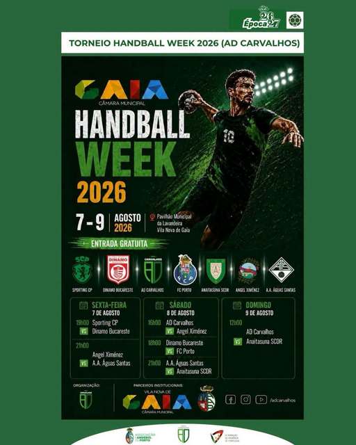 Handbal masculin: Sporting Lisabona – Dinamo Bucureşti, scor 32-30, în meci amical la turneul din Portugalia