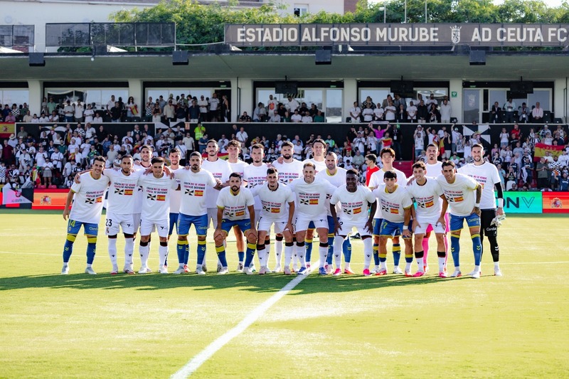 Fotbal: „Ceuta nu este de vânzare”, jucătorii clubului au protestat la începutul meciului cu Las Palmas