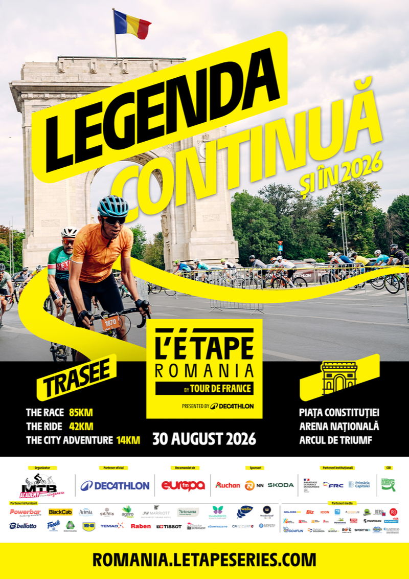 Ciclism: Aproape 2.000 de ciclişti din 17 ţări vor fi prezenţi la  L’Étape România by Tour de France. Înscrierile se închid miercuri