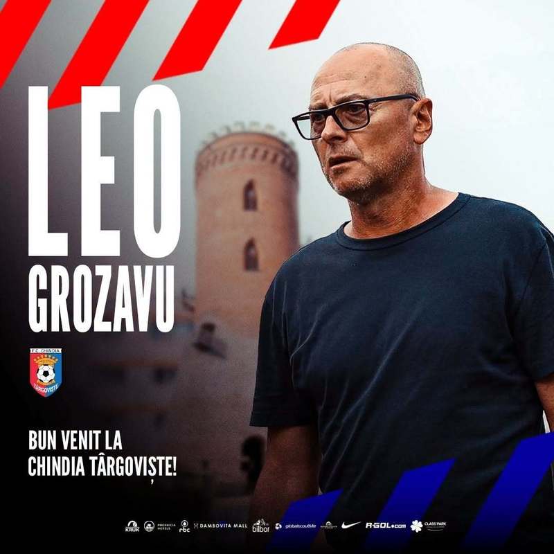Leo Grozavu este noul antrenor al Chindiei Târgovişte