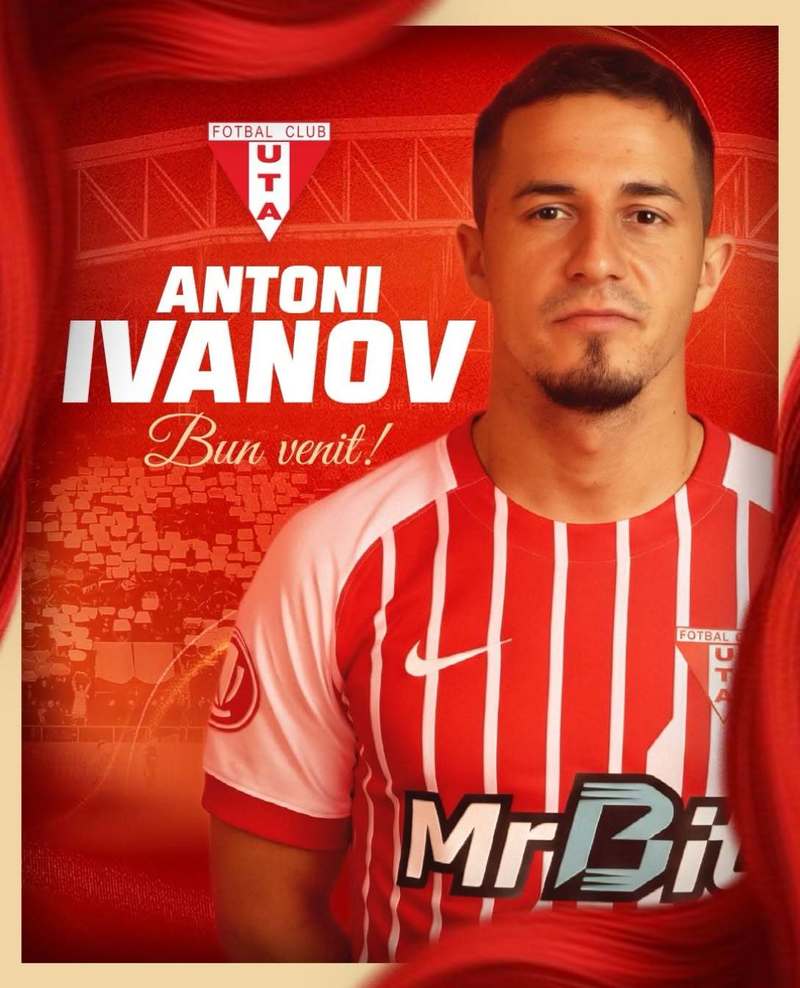 Mercato: Antoni Ivanov este noul jucător al celor de la UTA Arad