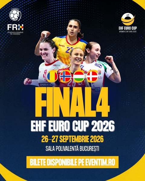 Handbal feminin: Programul Turneului F4 al EHF Euro Cup, de la Bucureşti, cu Norvegia, Ungaria, Danemarca şi România