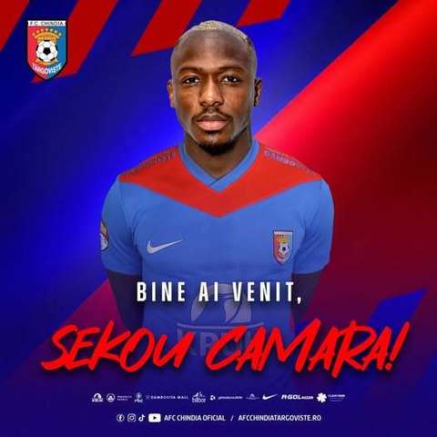 Liga 2: Chindia Târgovişte l-a transferat pe atacantul Sekou Camara de la Steaua Bucureşti