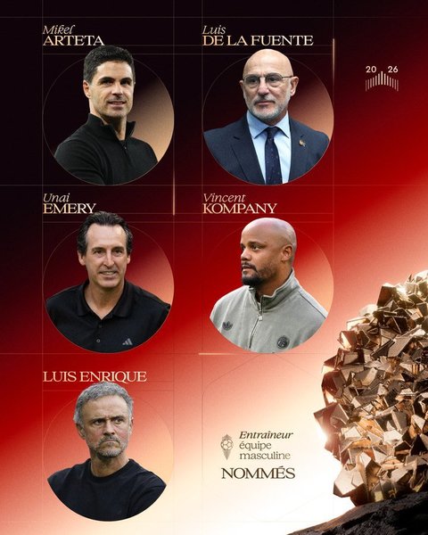 Luis de la Fuente şi Luis Enrique, printre nominalizaţii pentru Balonul de Aur acordat celui mai bun antrenor