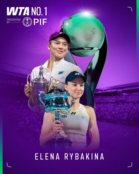 Tenis: Kazaha Elena Rybakina a trecut pe primul loc al clasamentului WTA