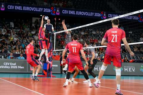 Volei masculin, EuroVolley: Franţa şi Germania, victorii în grupa D, a României, de la Cluj-Napoca