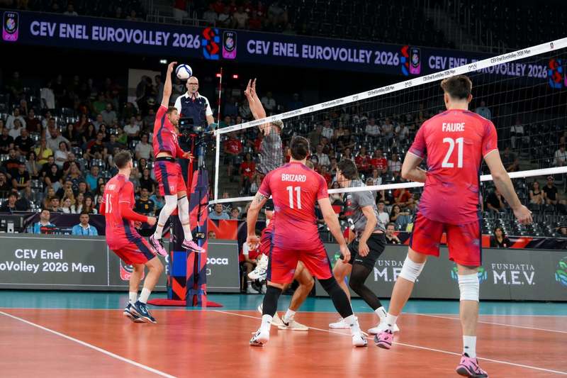 Volei masculin, EuroVolley: Franţa şi Germania, victorii în grupa D, a României, de la Cluj-Napoca