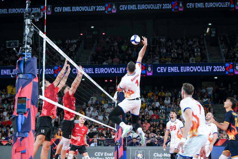 Volei masculin: România pierde dramatic cu Germania al treilea meci din grupa D a EuroVolley 2026, de la Cluj-Napoca