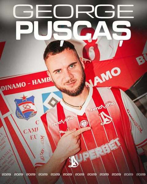 Superliga: George Puşcaş şi-a prelungit contractul cu Dinamo