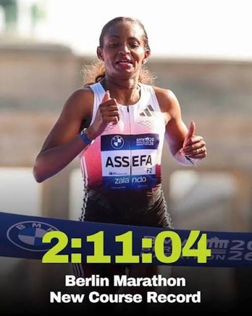 Atletism: Tigst Assefa a câştigat Maratonul de la Berlin, în ciuda unei rupturi de tendon achilian