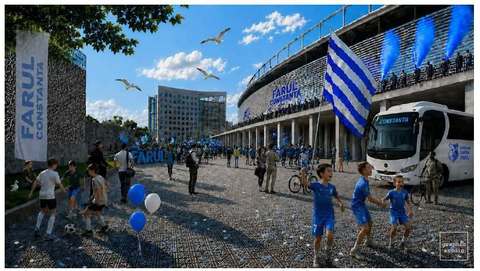 CNAIR anunţă că vor începe lucrările pentru noul Stadion „Gheorghe Hagi” de la Constanţa