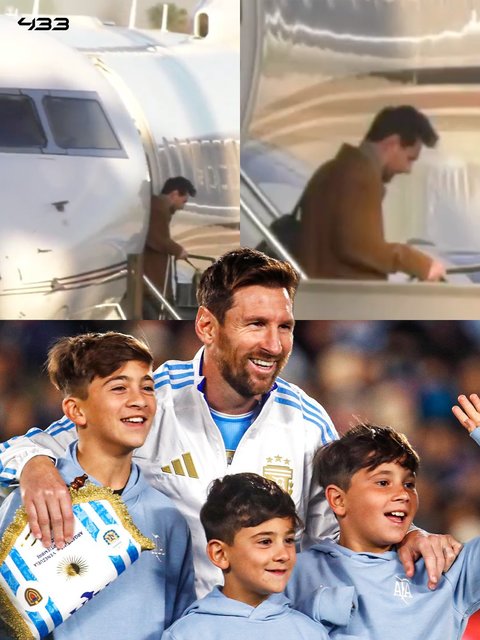 Lionel Messi a sosit în Argentina pentru meciul de retragere din echipa naţională - VIDEO