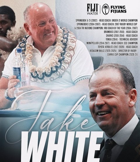 Rugby: Jake White, campion mondial cu Africa de Sud, a fost numit selecţioner al echipei din Fiji