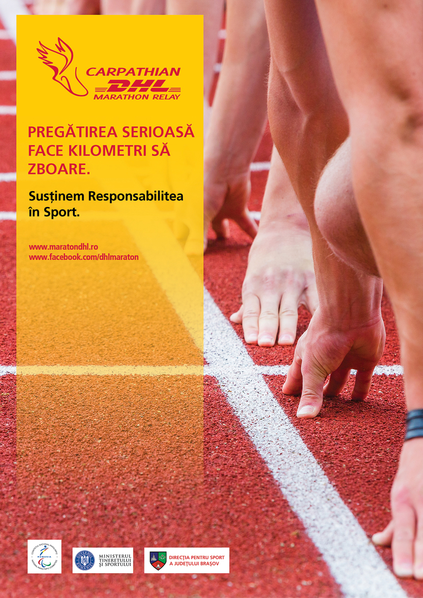 COMUNICAT DE PRESĂ: Maratonul DHL Ştafeta Carpaţilor susţine
Responsabilitatea în Sport!