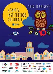COMUNICAT DE PRESĂ: Peste 50 de evenimente la cea de-a zecea ediţie a Nopţii Institutelor Culturale