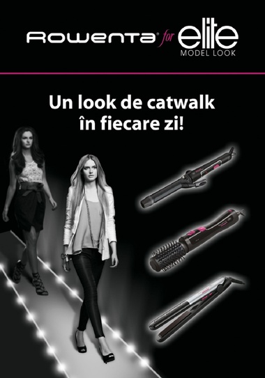 COMUNICAT DE PRESĂ: Rowenta susţine concursul de modelling Elite Model Look România 2016

