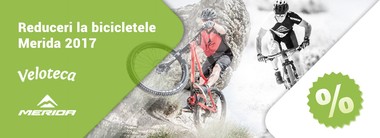 COMUNICAT DE PRESĂ: Veloteca ofera reduceri de pret la bicicletele Merida 2017!

