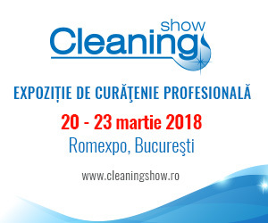 COMUNICAT DE PRESĂ: Eveniment unic în România are loc la final de martie, în Bucureşti
Cleaning Show, 20 -23 martie, ROMEXPO