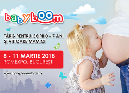 COMUNICAT DE PRESĂ: Produse unice la nivel mondial prezentate in premiera la un targ pentru copii
Baby Boom Show, 8 – 11 martie 2018, ROMEXPO