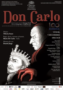 COMUNICAT DE PRESĂ: Dragana Radakovic şi Dragoljub Bajic, invitaţi în spectacolul „Don Carlo”de pe scena Operei Naţionale Bucureşti