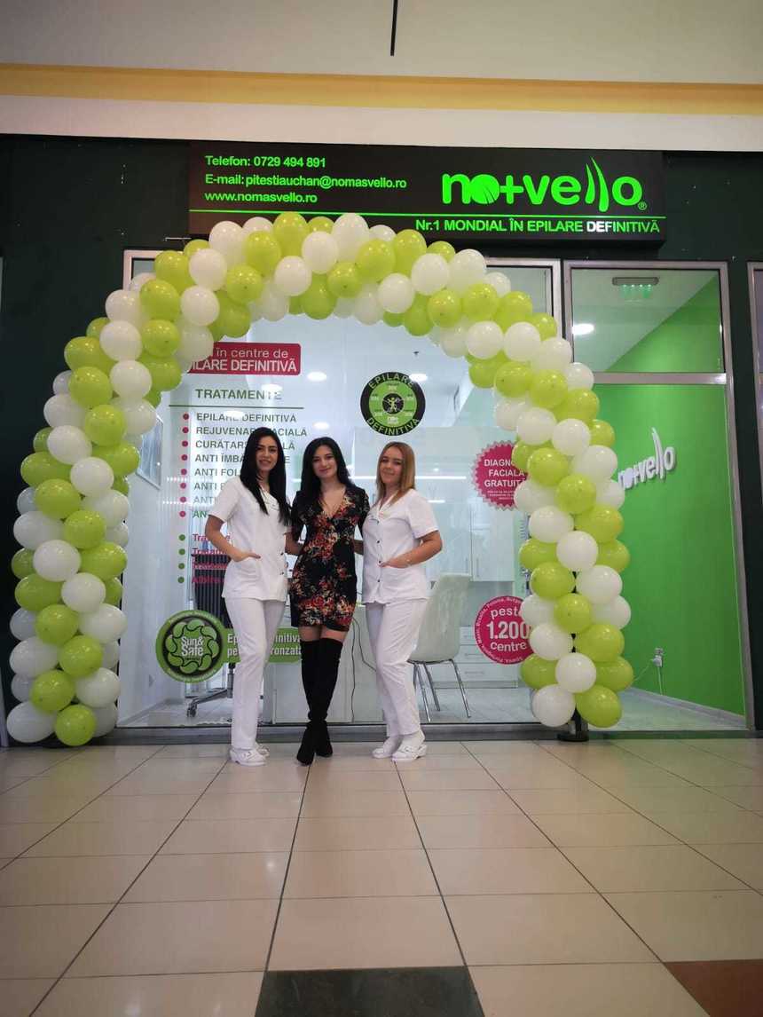 COMUNICAT DE PRESĂ: Brandul Nomasvello a deschis in Pitesti cel de-al 46-lea centru de infrumusetare, in incinta Auchan Bradu!