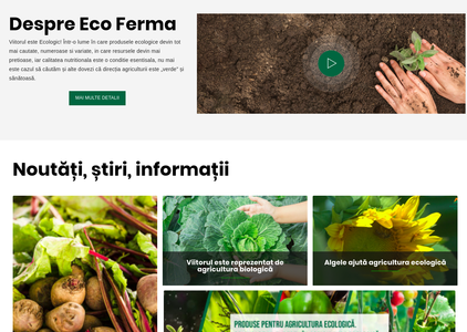 COMUNICAT DE PRESĂ: EcoFerma României. Cum se poate trăi mai sănătos şi cum se pot face producţii omologate pentru agricultura ecologică
