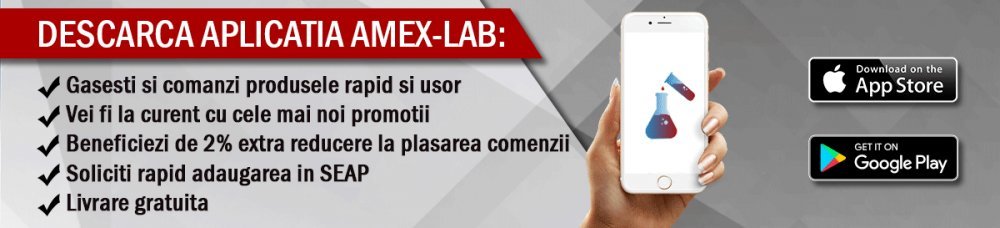COMUNICAT DE PRESĂ: Aplicaţia Amex-lab - un catalog amplu cu aparatură de laborator, acum la îndemâna oricui