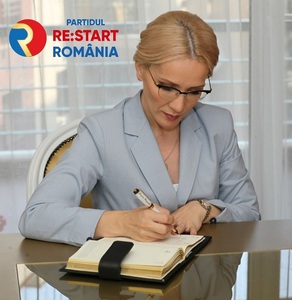 COMUNICAT DE PRESĂ: Scrisoare deschisă a preşedintelui partidului RE:START ROMÂNIA Ramona Ioana Bruynseels către Guvern