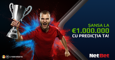 COMUNICAT DE PRESĂ: Predicţia de 1 milion de EURO pe NetBet