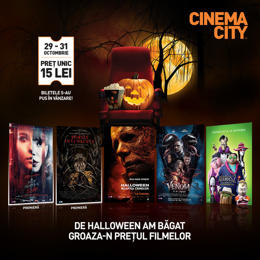 Curajos de Halloween? Cinema City a măcelarit preţurile la 5 filme noi de neratat pe Marile Ecrane