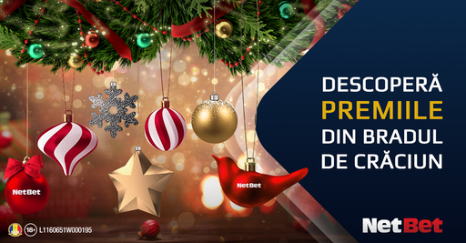 COMUNICAT DE PRESĂ: Un cadou pe zi, în fiecare zi, până pe 1 ianuarie la NetBet