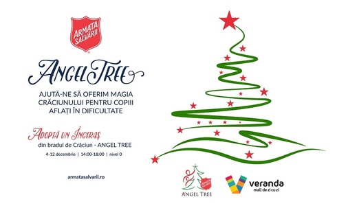 Zeci de dorinţe de Crăciun ale copiilor se împlinesc la Veranda Mall prin Angel Tree, iniţiativa Armatei Salvării