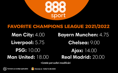 COMUNICAT DE PRESĂ: Top favorite în Champions League după tragerea la sorţi a optimilor