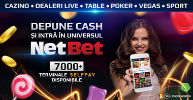 COMUNICAT DE PRESĂ: NetBet, mai aproape de jucători: depuneri CASH de la terminalele SelfPay