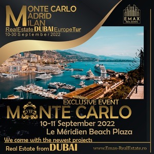 EMAX incepe la Monaco un tur european de evenimente de vanzare a proprietatilor de lux din Dubai, semnate de designeri celebri