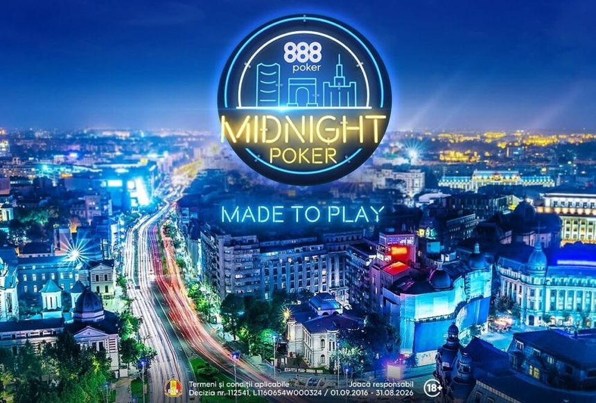COMUNICAT DE PRESĂ: Midnight Poker TV, show-ul oferit de 888poker, revine cu 6 noi ediţii. Joacă poker live la TV alături de vedete!