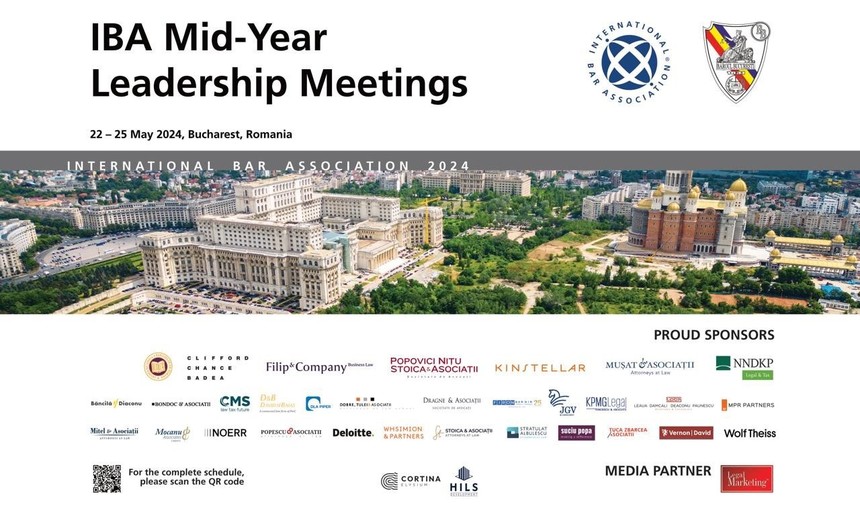 IBA Leadership Meetings 22-24 Mai 2024 la Bucureşti