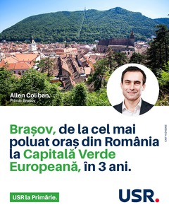 Braşov, de la cel mai poluat oraş din România la Capitală Verde Europeană, în 3 ani.