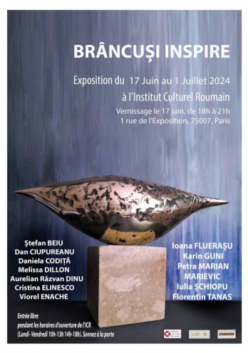 13 artisti contemporani romano-francezi il celebreaza pe Constantin Brancusi la Institutul Cultural Roman din Paris
