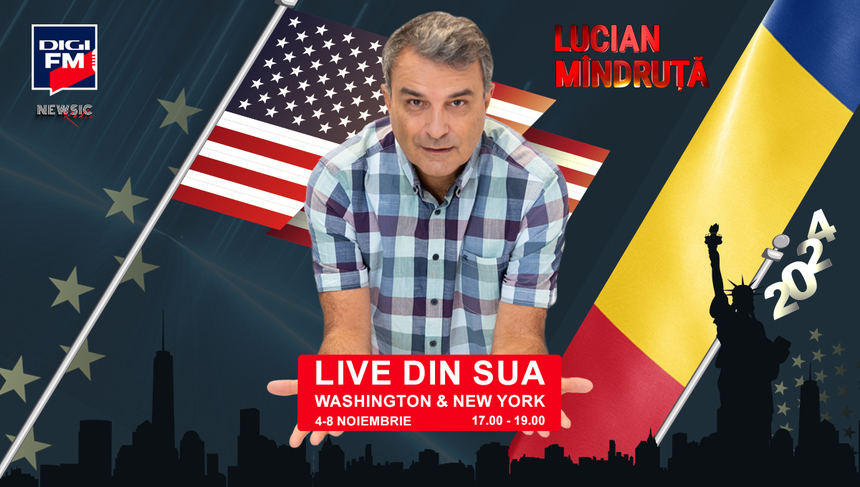 Lucian Mîndruţă, corespondent special Digi FM, LIVE din mijlocul evenimentelor electorale americane