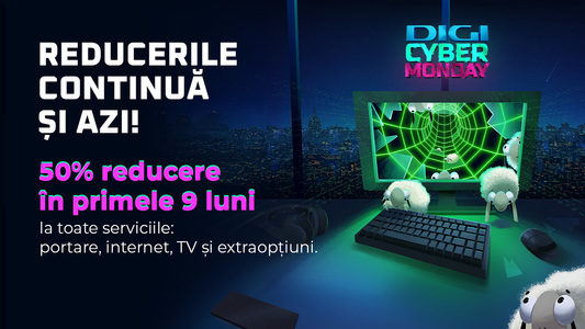 La DIGI, continuă sărbătoarea ofertelor speciale de Cyber Monday