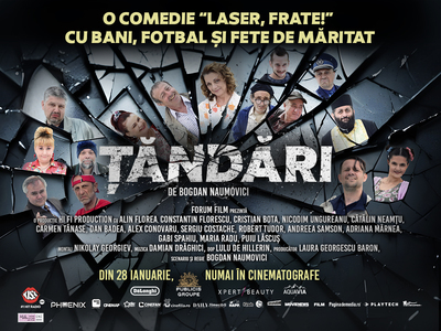 Publicitarul Bogdan Naumovici lansează un lungmetraj în ianuarie 2025! „Ţăndări” are în distribuţie numeroşi actori cunoscuţi de comedie 
