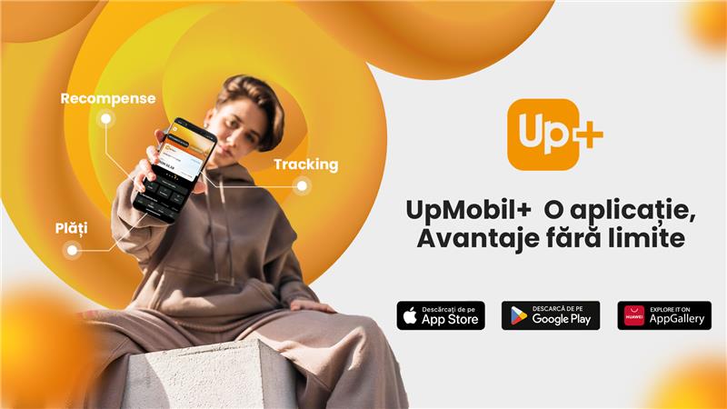 Up România lansează UpMobil+, aplicaţia „all-in-one” care aduce avantaje financiare şi oferte exclusive pentru toţi românii 