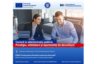 COMUNICAT DE PRESĂ: Trei motive să fii interesat de posturile vacante în funcţiile publice

