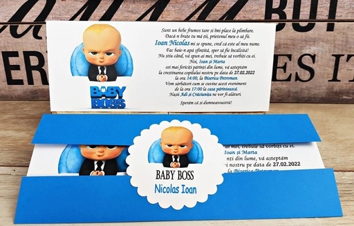 Idei creative pentru invitaţii de botez cu sigiliu sau fundiţă